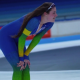 Julia de Vos no Mundial Júnior de patinação de velocidade